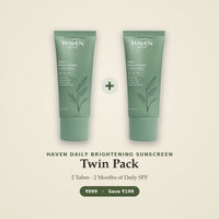 HAVEN Daily Brightening Sunscreen SPF 50 PA+++ — Twin Pack (2 Tubes)
