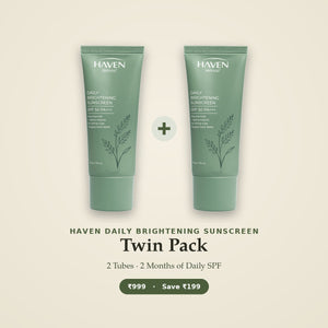 HAVEN Daily Brightening Sunscreen SPF 50 PA+++ — Twin Pack (2 Tubes)