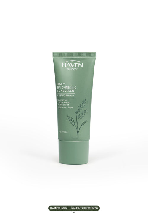 HAVEN Daily Brightening Sunscreen SPF 50 PA+++ - Bulk Pack, 5 tubes